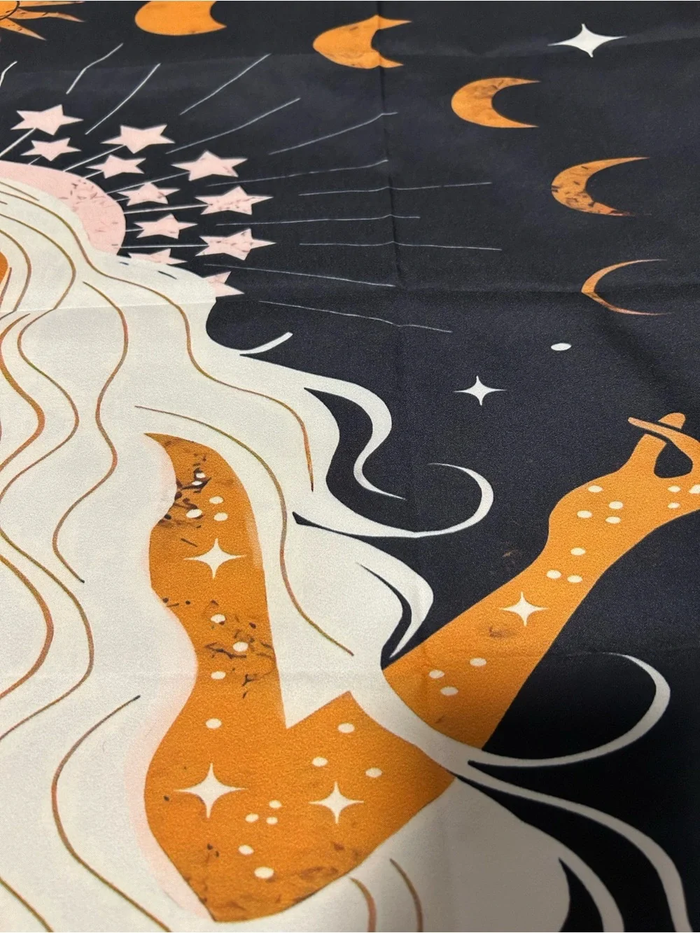 New tapestry home wall decor goddess moon phases star sun gift her queen hippy